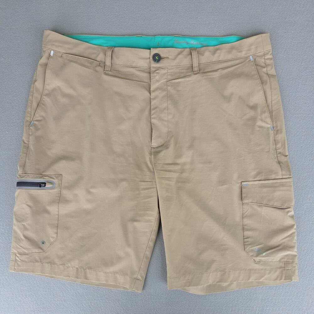 Tommy Bahama Shorts Men 38 Beige Island Zone Cayman Isles Cargo Hybird Trunks